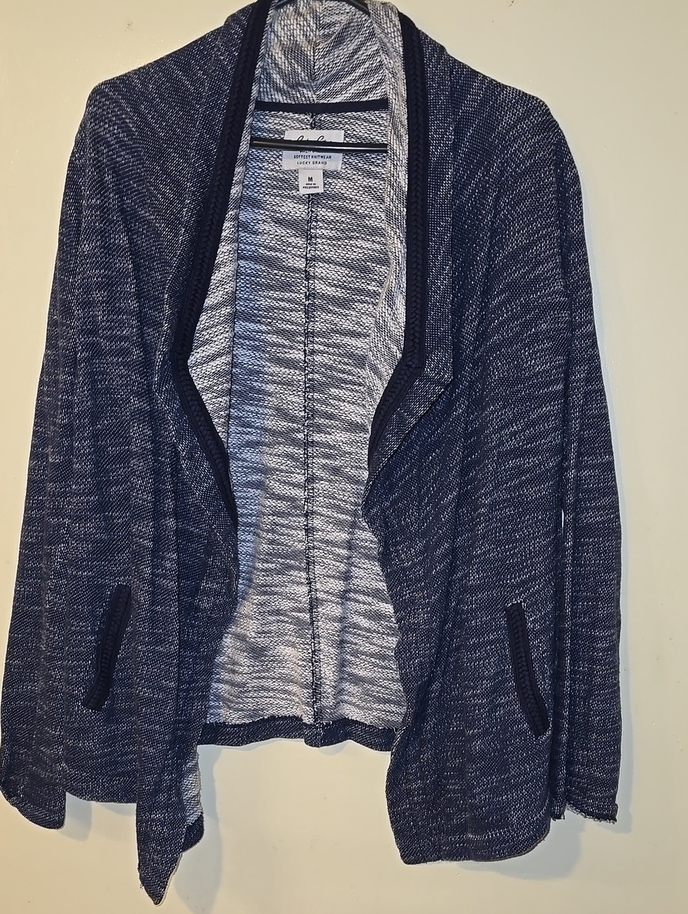 NWOT Lucky Brand Open-Front Knit Cardigan